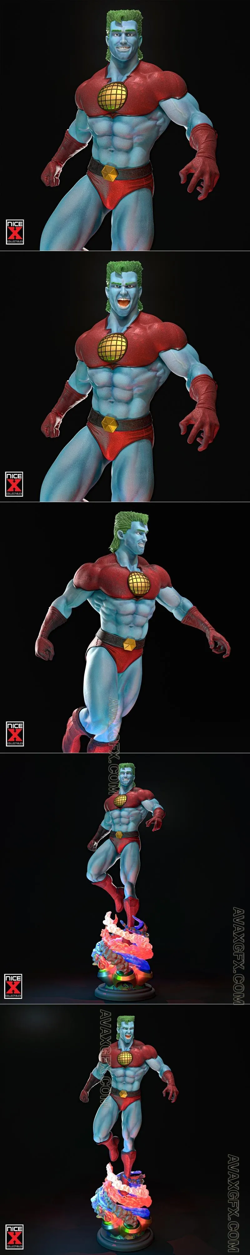 Nice X Collectibles - Captain Planet - STL 3D Model