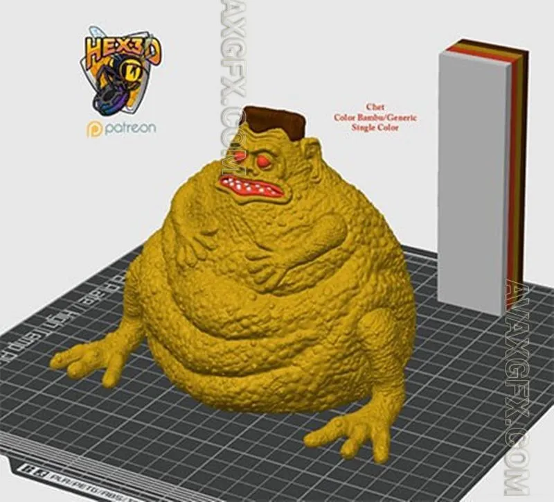 Hex3D - Chet Weird Science - STL 3D Model