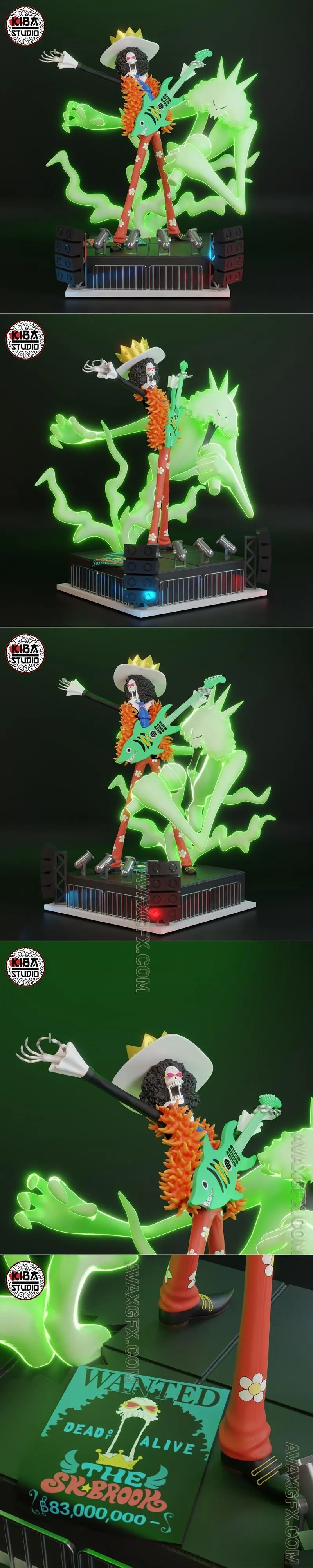Brook of One Piece - STL 3D Model