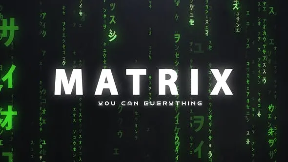 Matrix Logo Reveal 51891323 Videohive