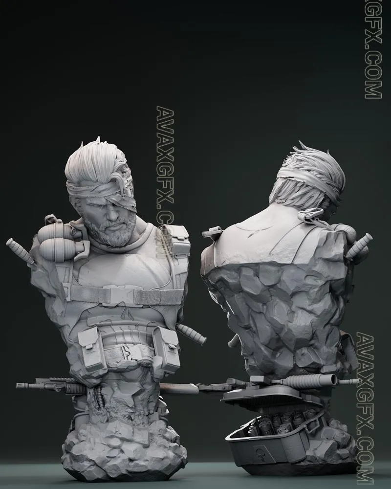 ZEZ Studios - Punisher bust - STL 3D Model