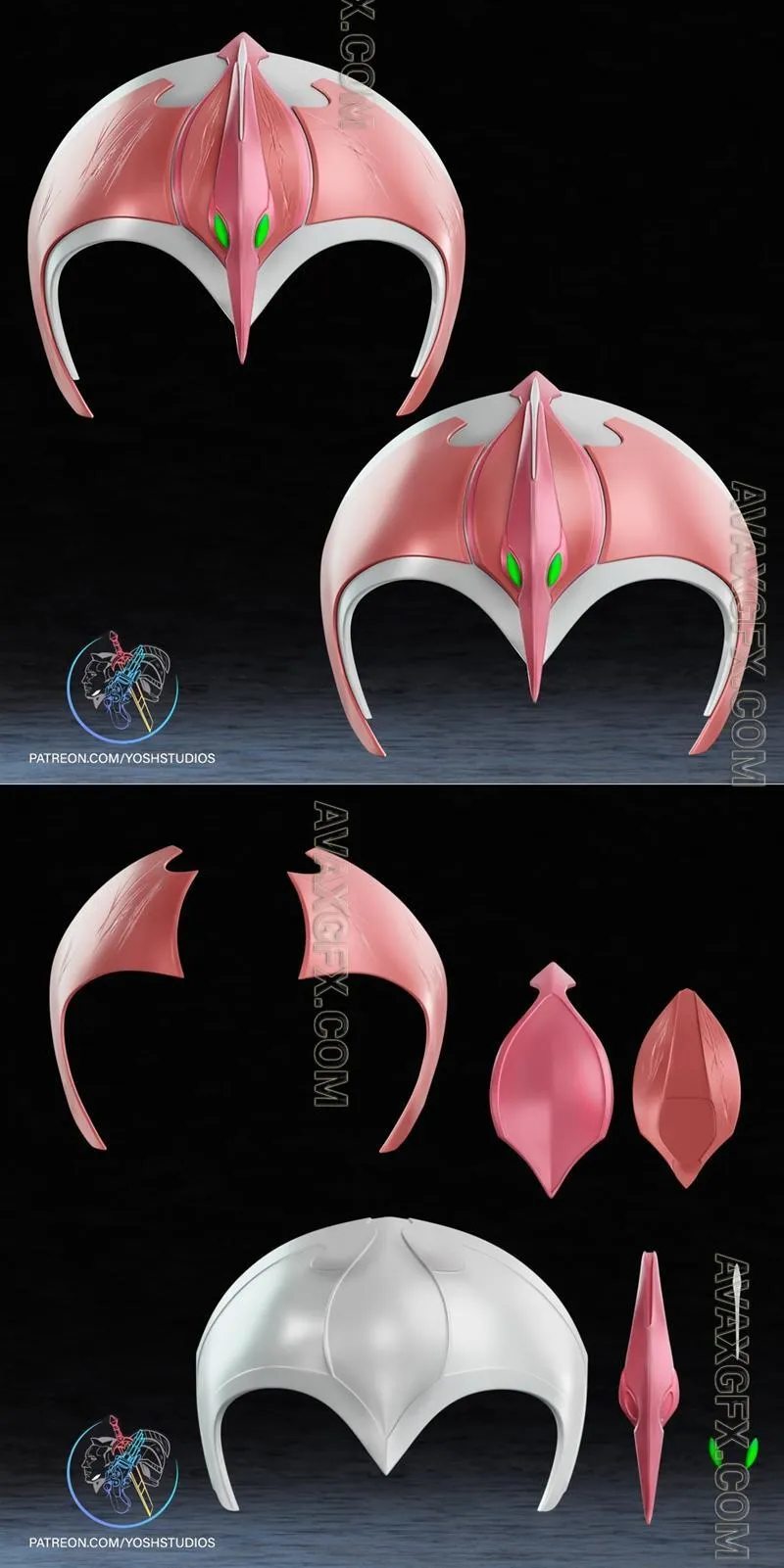 Sengoku Pink Ranger - STL 3D Model
