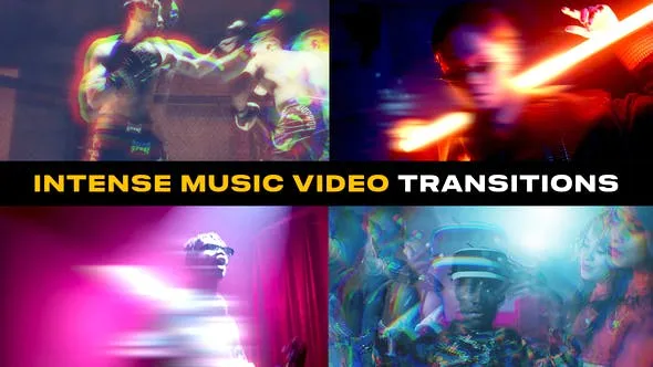 Intense Music Video Transitions | After Effects 52124731 Videohive