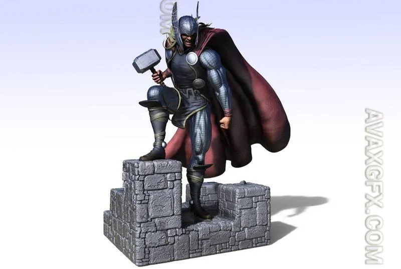 Thor statue - STL 3D Model