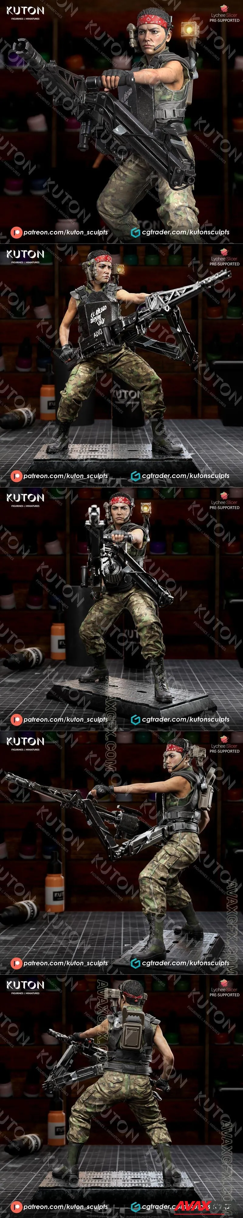 Kuton Figurines - Private Vasquez - STL 3D Model