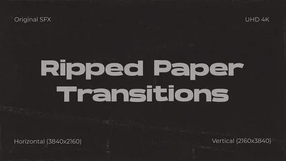 Ripped Paper Transitions 51800103 Videohive