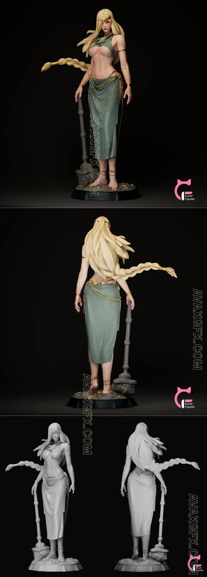 Goyd Figures - Queen Marika - Extra version - STL 3D Model