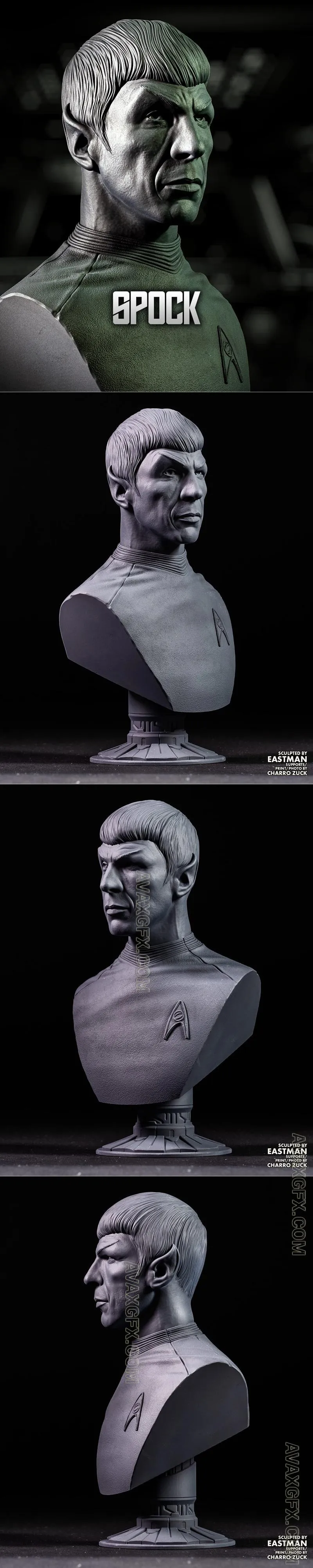 Spock Bust - STL 3D Model