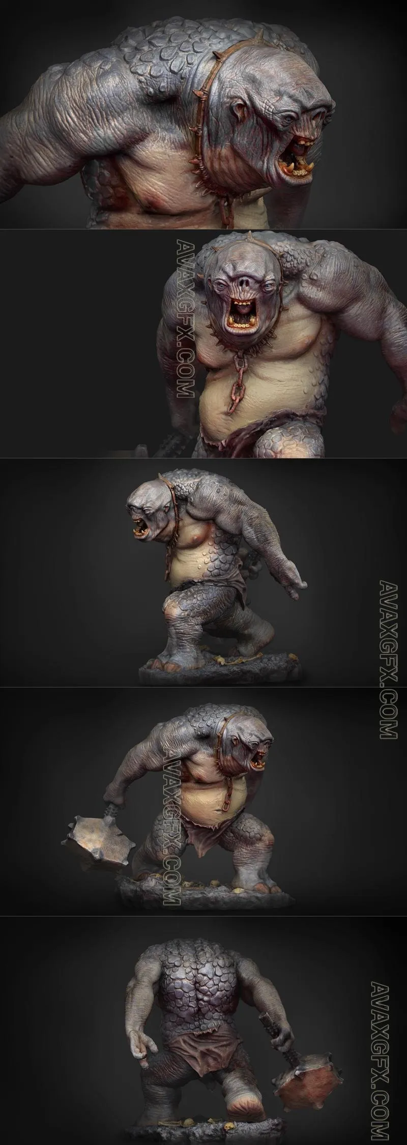 Cave Troll - Iron Studios - STL 3D Model