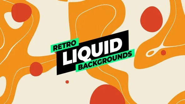 Retro Liquid Backgrounds 51886542 Videohive
