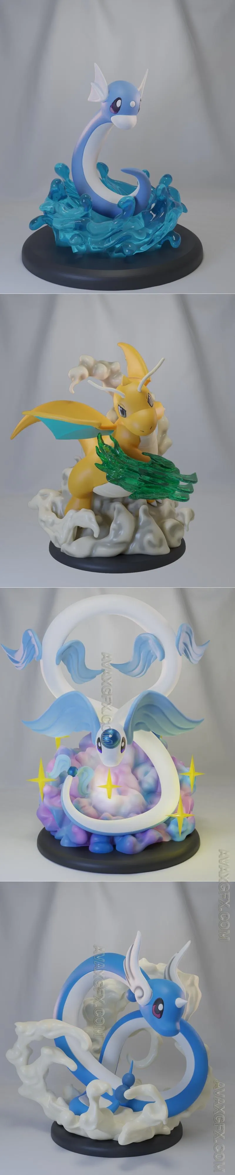 Dragonite Pack - STL 3D Model