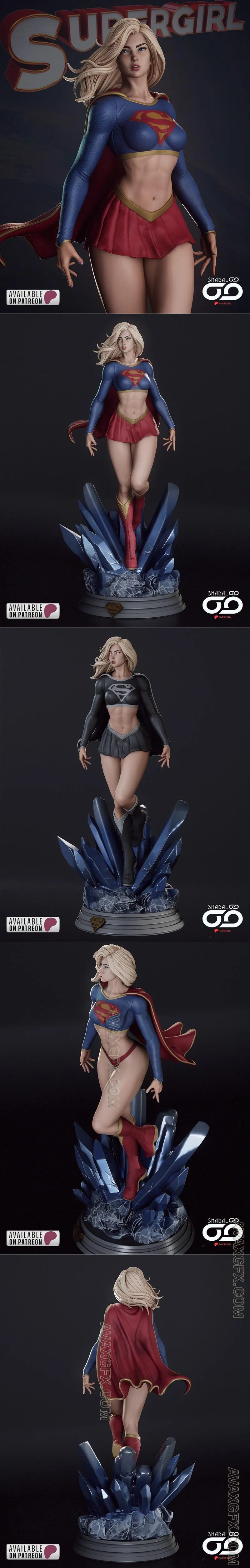 Shadaloo Studios - Supergirl - STL 3D Model